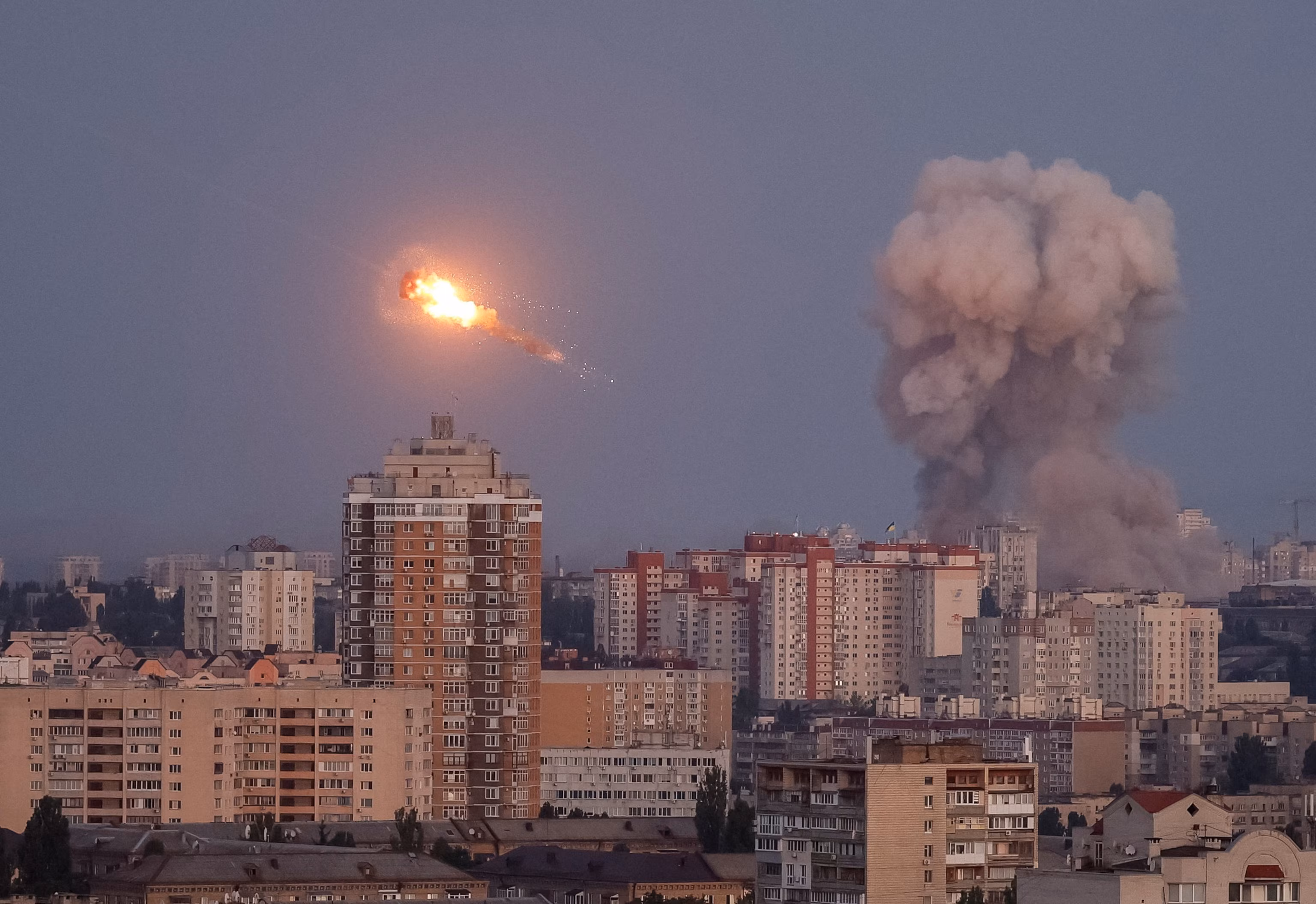 Russia Launches Major Drone and Missile Strike on Kyiv, Four Killed and Scores Wounded Kyiv missile strike DB 250907 1757231555073 hpMain