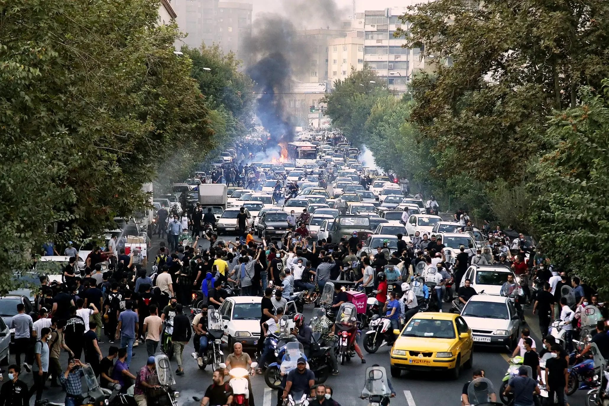 Anti-Government Protests Expand Across Iran as Authorities Restrict Communications Iran Internet Shutdown Security AP 22264589595157